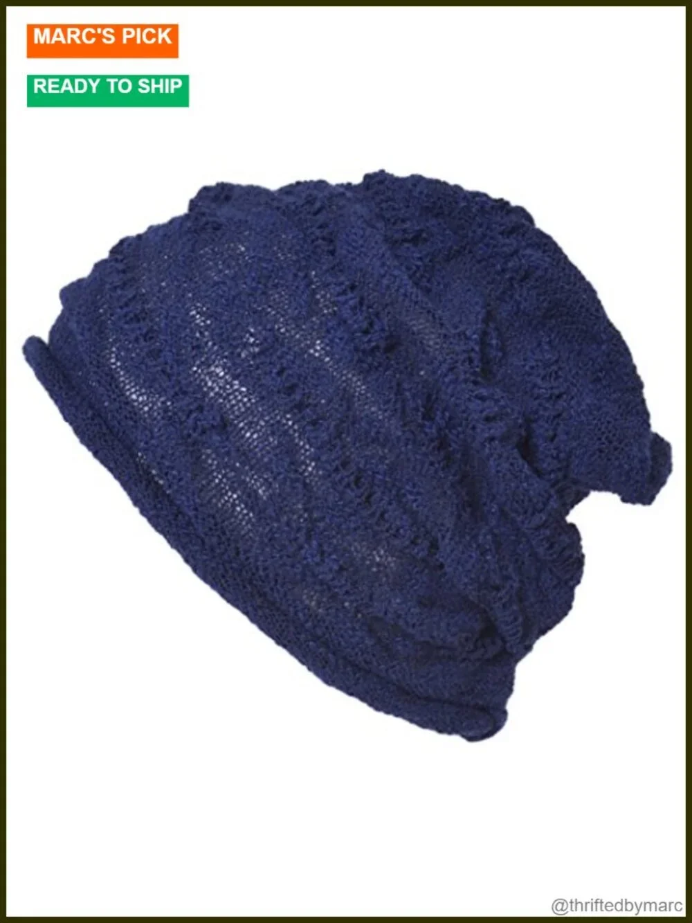 Slouchy Summer Beanie, Lightweight Cotton Slouch Hat, Unisex Knit Cap